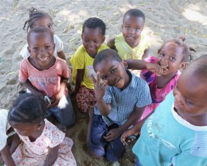 Happy African kids